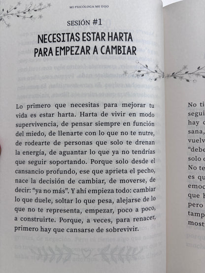 Mi psicóloga me dijo by katherine hoyer y yulibeth r.g
