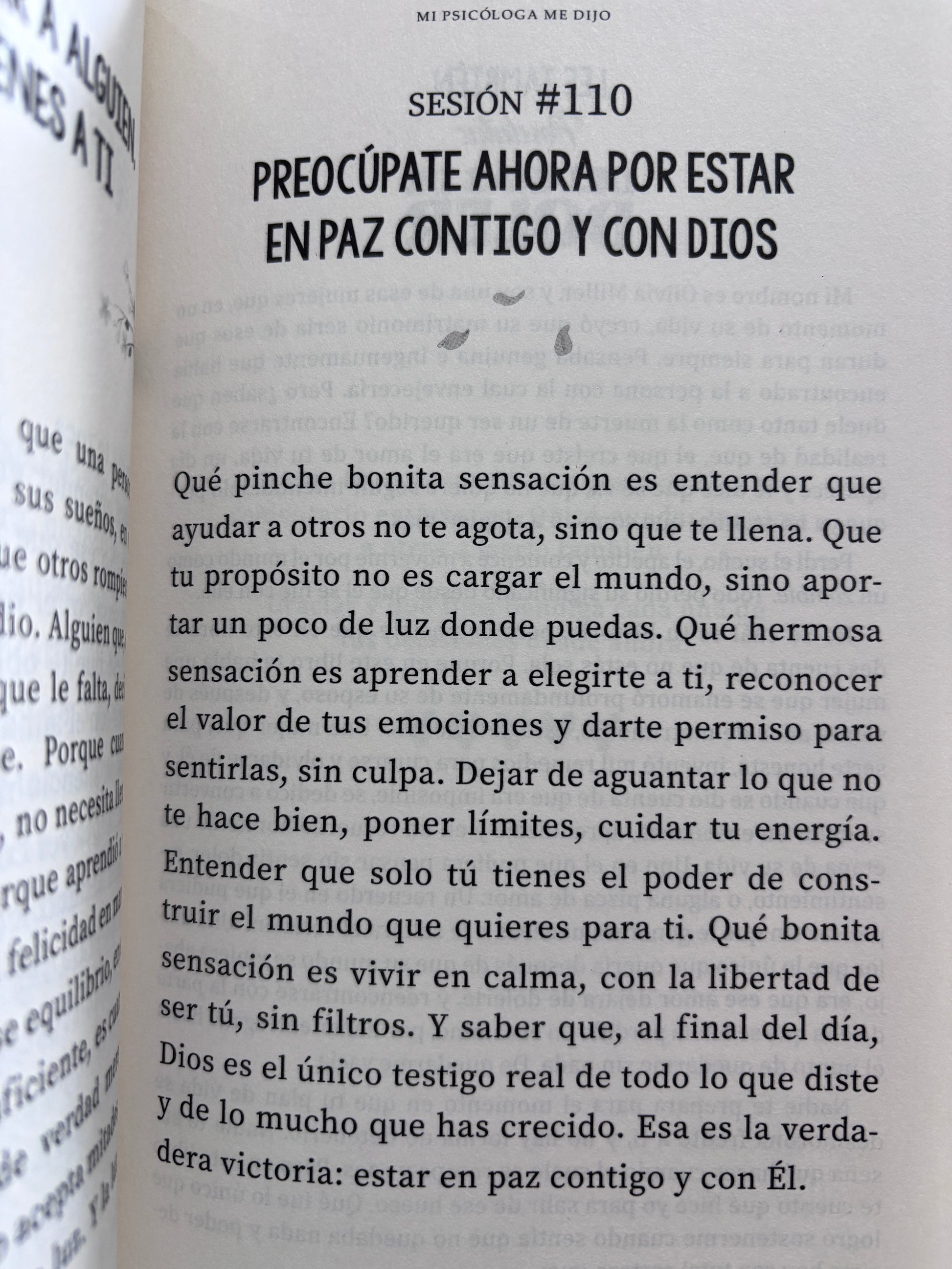 Mi psicóloga me dijo by katherine hoyer y yulibeth r.g