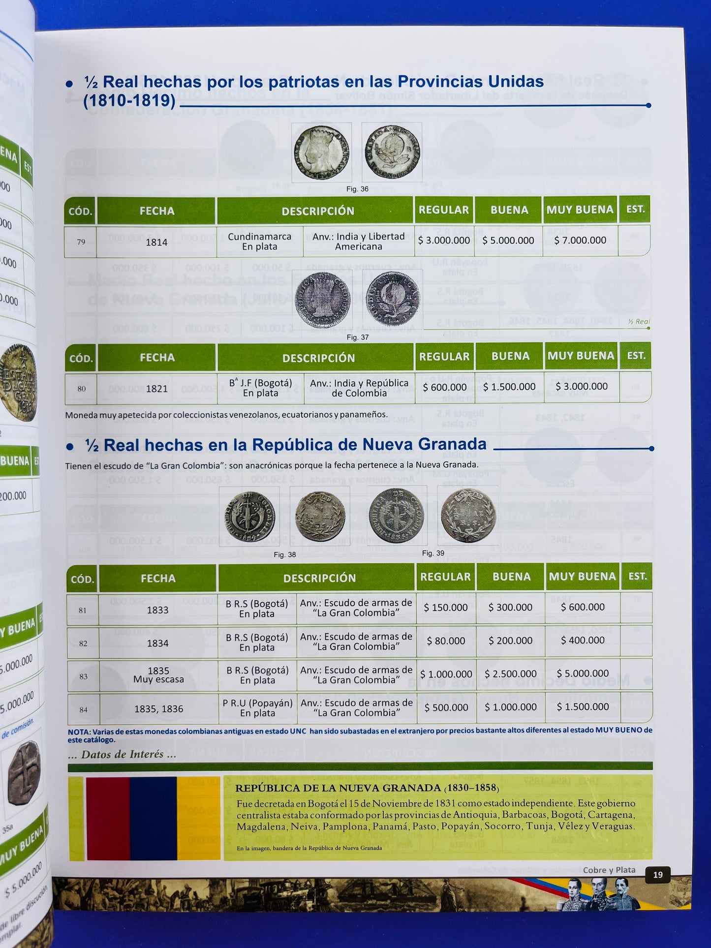 Monedas y billetes de colombia 1616-2022