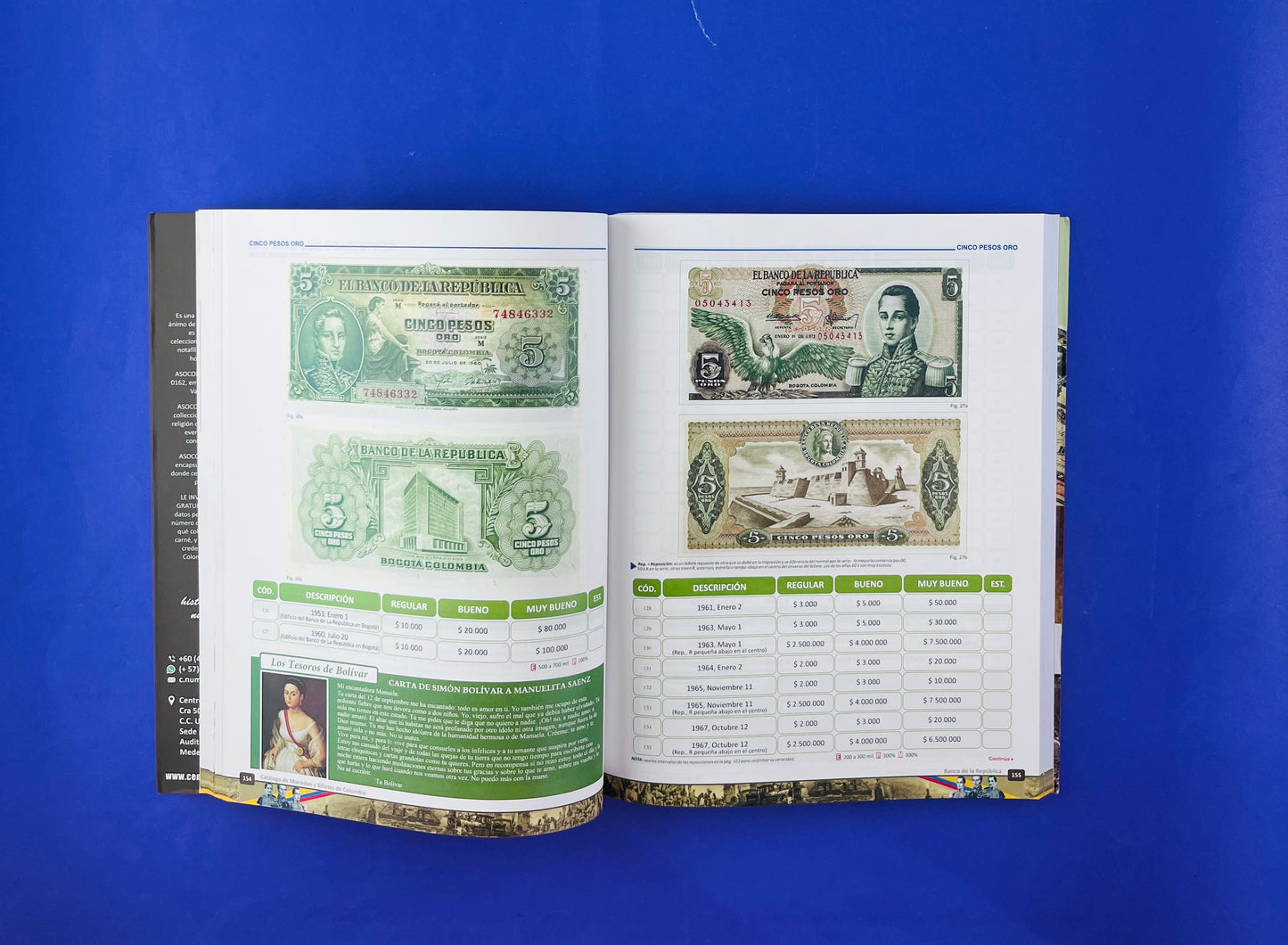 Monedas y billetes de colombia 1616-2022