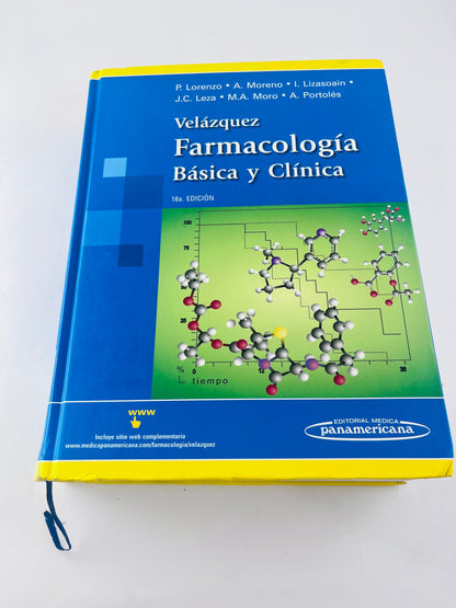 Velázquez Farmacología Básica Y Clínica 18a. edición