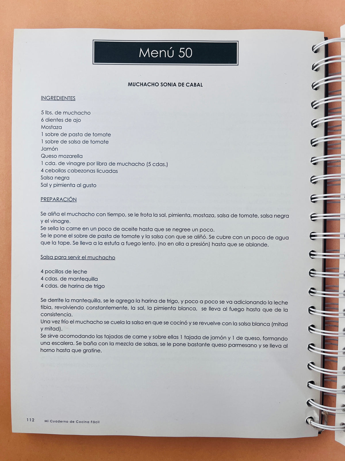 Mi cuaderno de cocina fácil by Blanca H. Cabrera Mendoza
