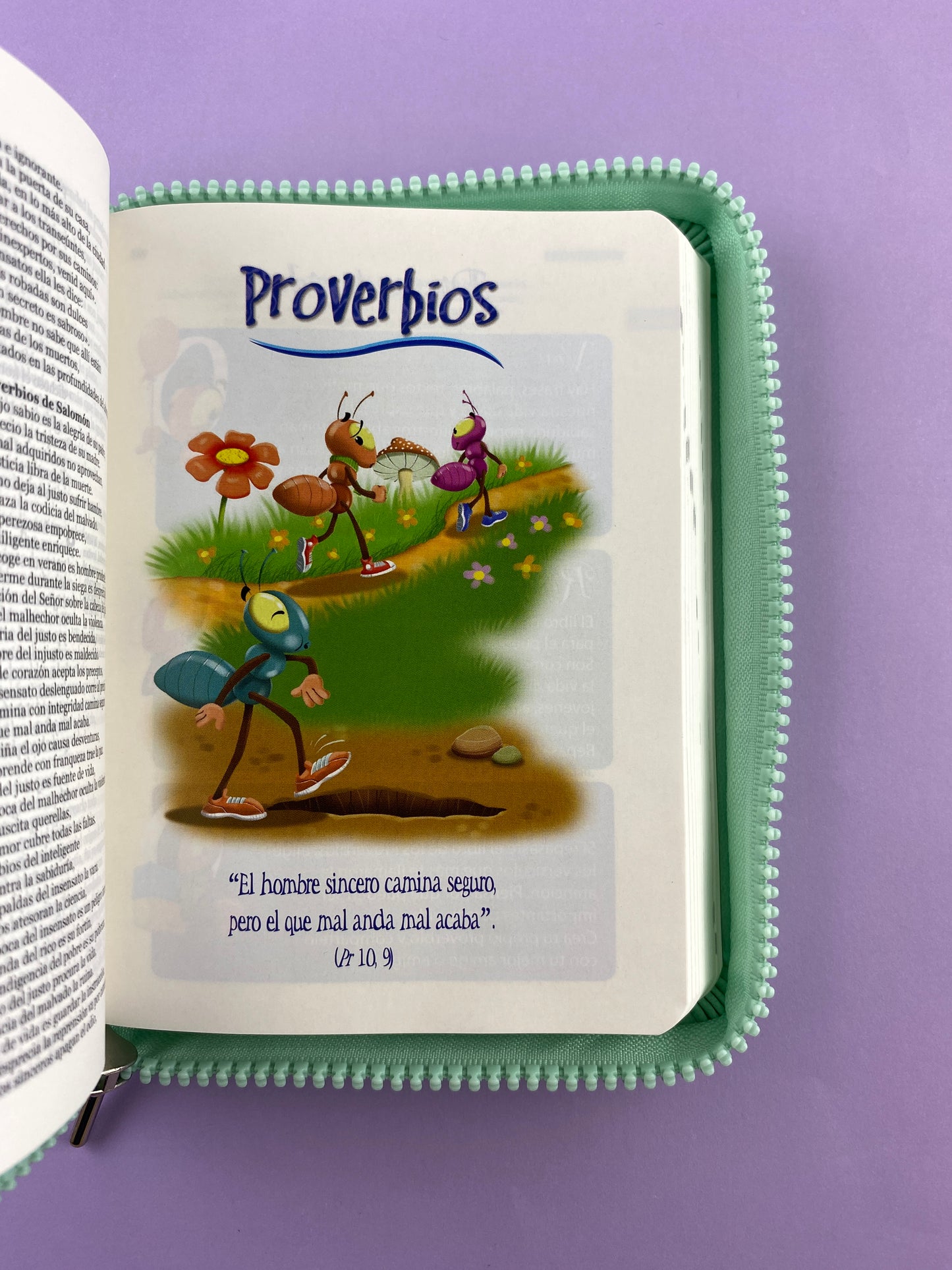 Biblia una historia de amor hormiguitas verde menta by Nuestra sagrada biblia