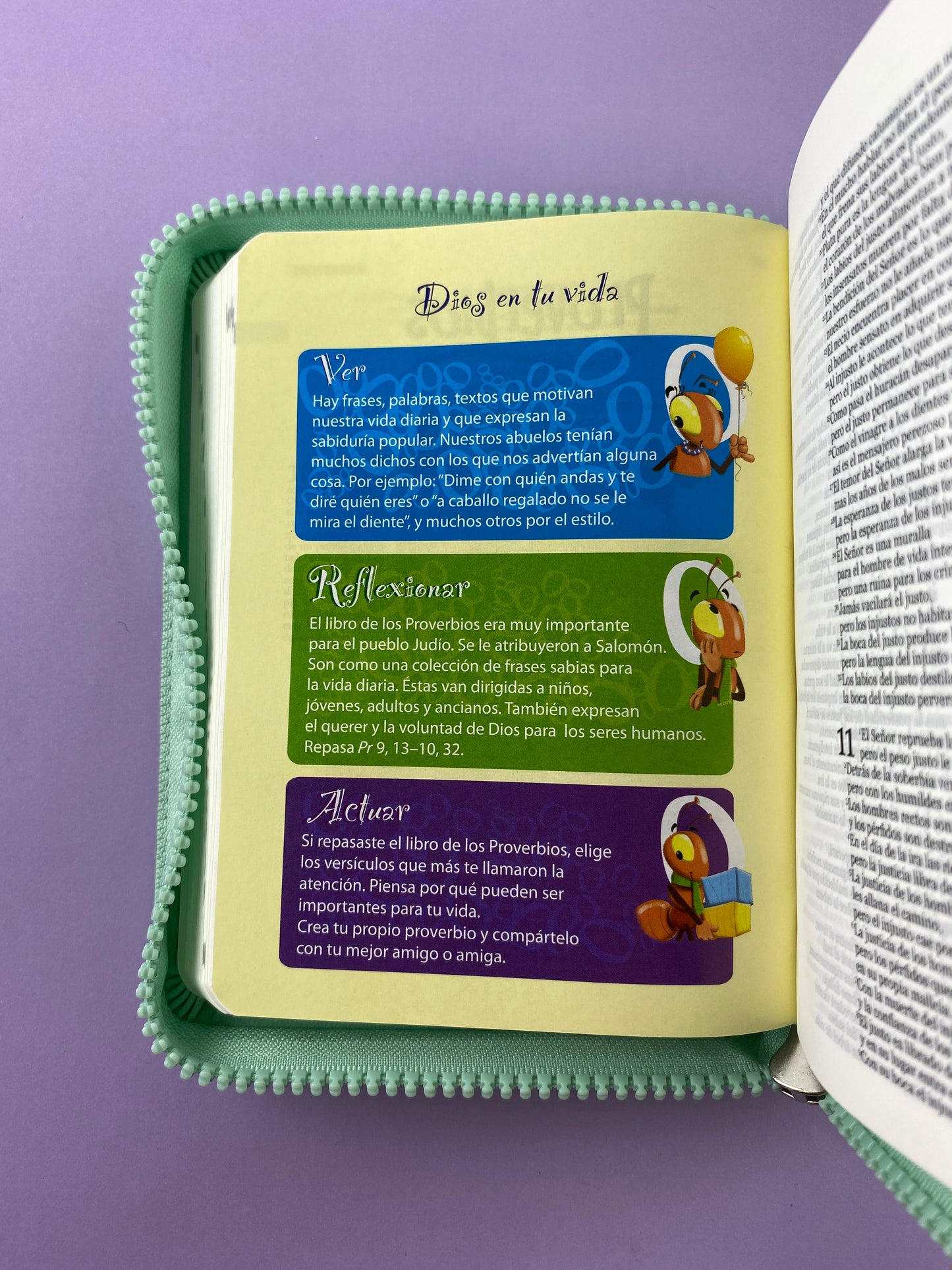 Biblia una historia de amor hormiguitas verde menta by Nuestra sagrada biblia