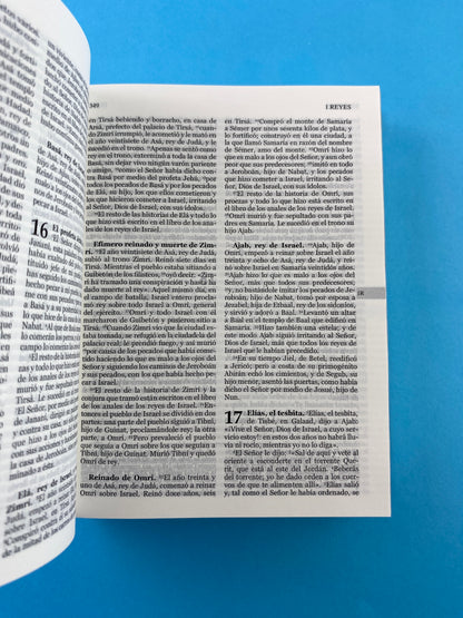 Nuestra sagrada biblia clásica bolsillo azul tapa dura