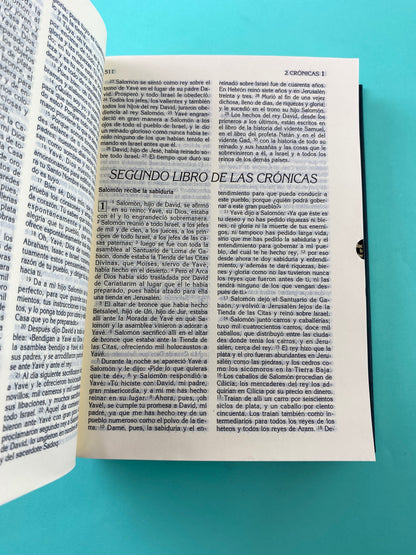 Biblia latinoamericana letra grande tapa dura verde e índice by Latinoamericana