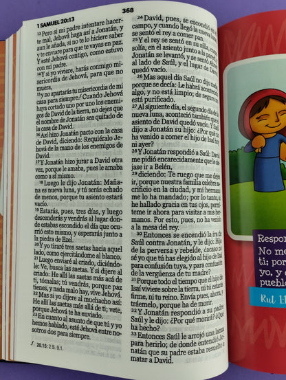 Biblia mi gran viaje azul pasta dura letra grande