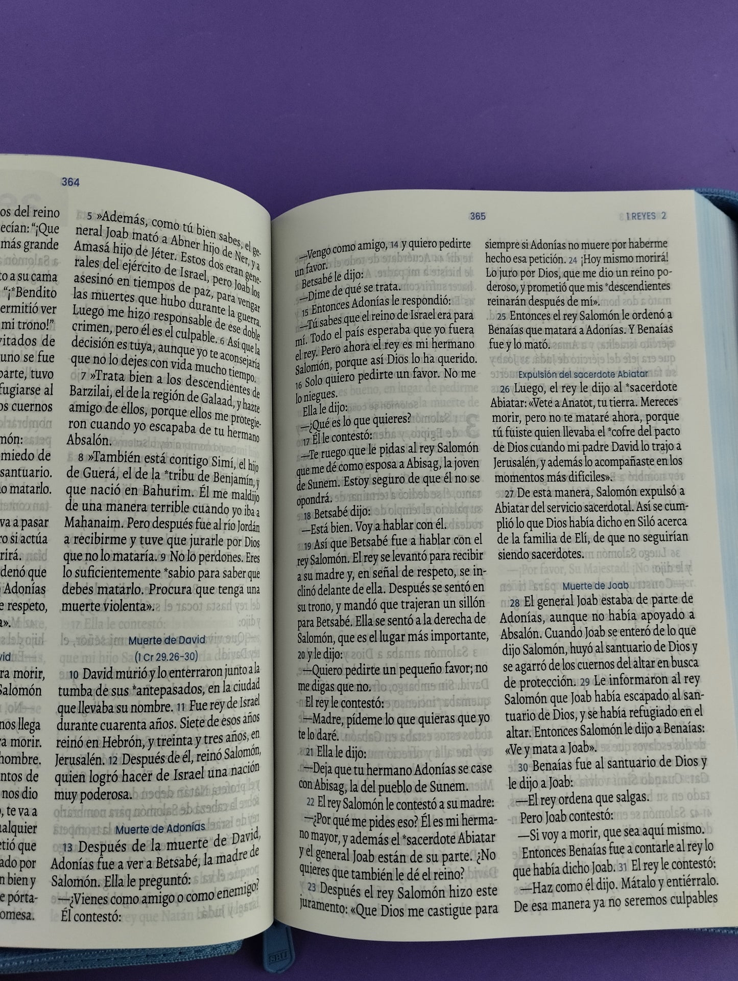 Biblia se un héroe TLA azul letra grande / canto azul