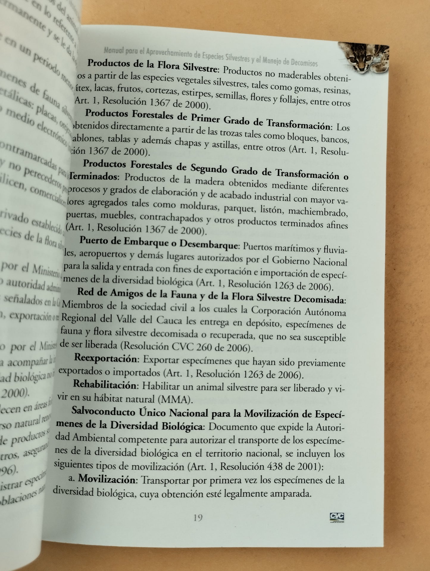 Manual para el aprovechamiento de especies silvestres y el manejo de decomisos