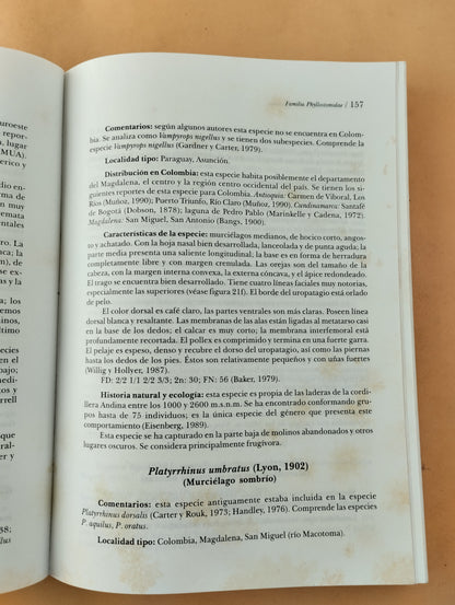Los murciélagos de Colombia