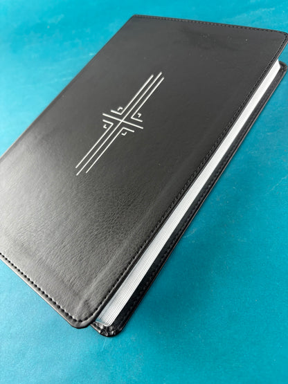 Biblia NTV Filament negro borde plateado