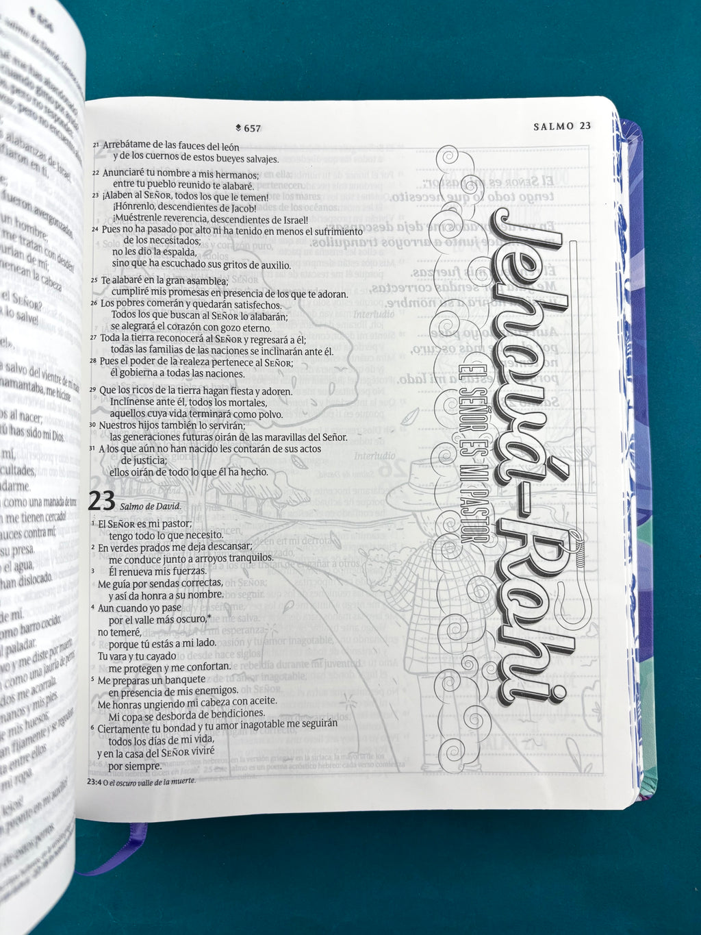 Biblia inspira ntv letra grande ramo azul semi piel by Nueva Traducción Viviente