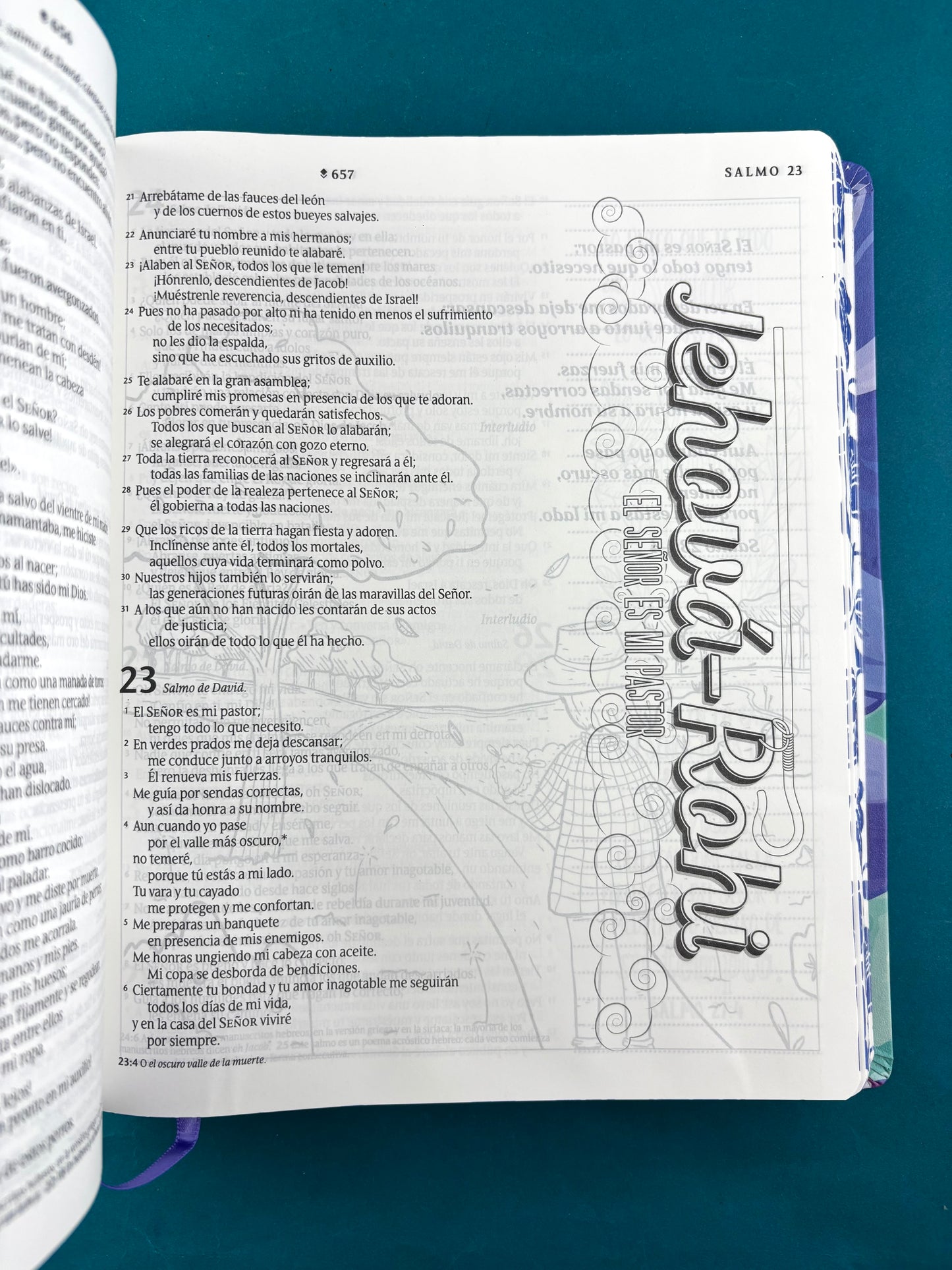 Biblia inspira ntv letra grande ramo azul semi piel