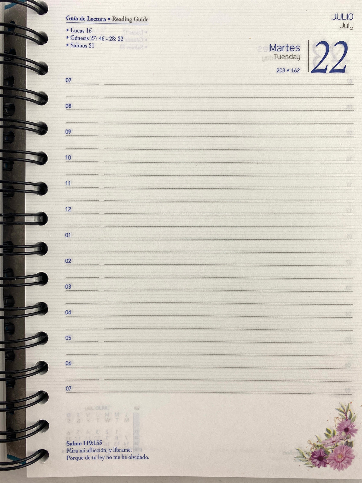 Agenda diario de promesas 2025 azul aguamarina by Varios