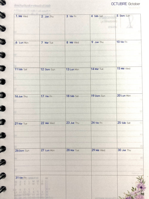 Agenda diario de promesas 2025 azul aguamarina by Varios