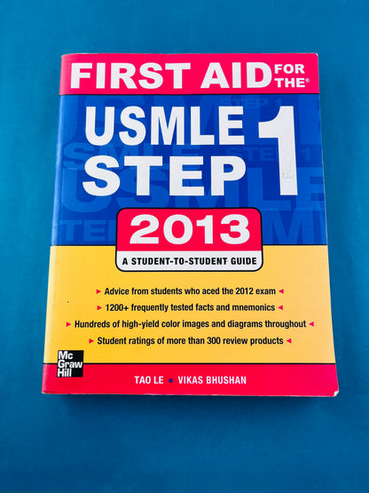 First aid for the usmle step 1 2013
