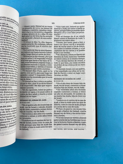 Biblia rvr 1960 tapa dura negra letra grande by Reina Valera 1960