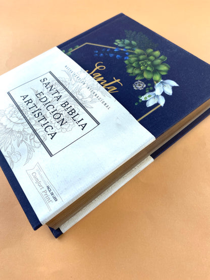 Santa biblia edición artística NVI azul