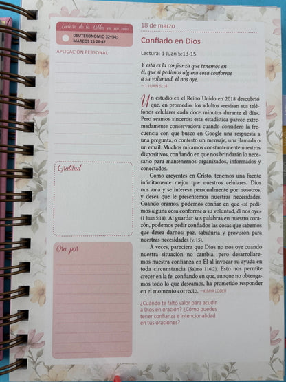 Devocional permanente mi plan con Dios 2026 Negro