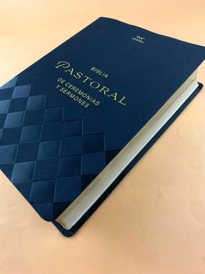 Biblia pastoral RVC de ceremonias y sermones negra letra grande