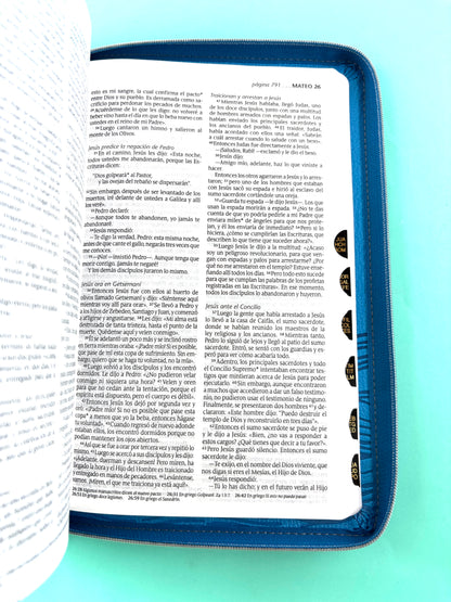 Biblia ntv zíper aguamarina océano con índice by Nueva Traducción Viviente