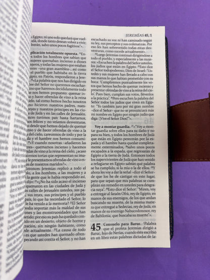Sagrada biblia de américa franjas de colores de lujo con broche by Varios