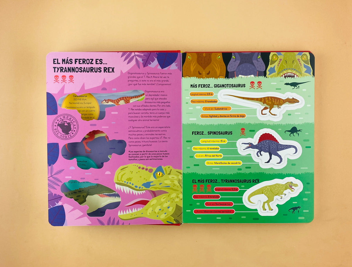 Asombrosos dinosaurios feroces by sin autor
