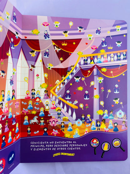 Busca y encuentra caperucita aladino cenicienta y hansel y gretel