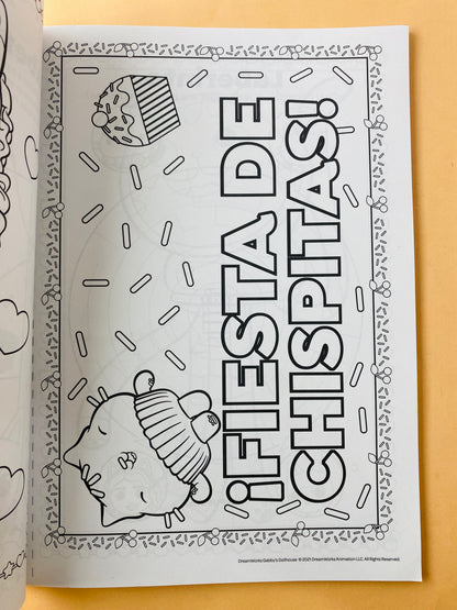 La casa de muñecas de Gabby jumbo libro para colorear y actividades