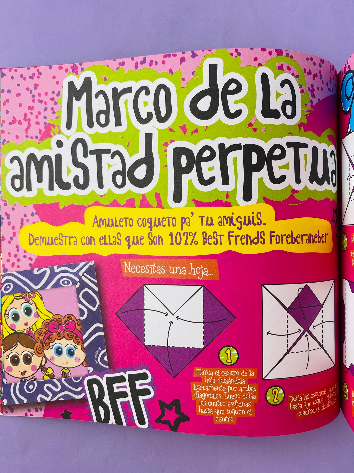 Distrogami a favor del papel doblado ensalivado