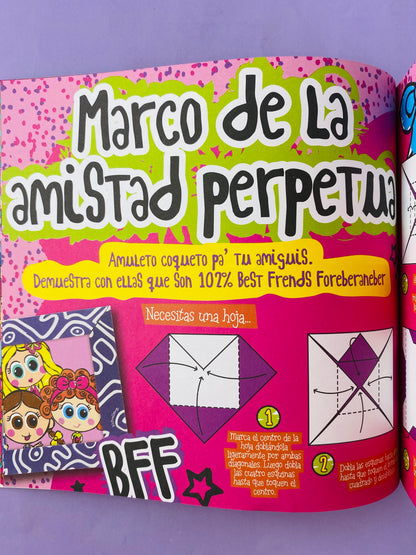 Distrogami a favor del papel doblado ensalivado