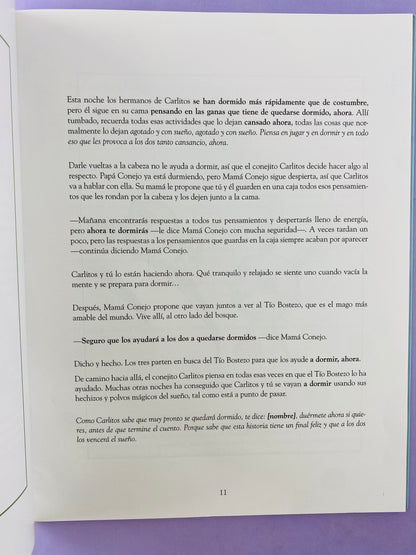 El conejito que quiere dormirse