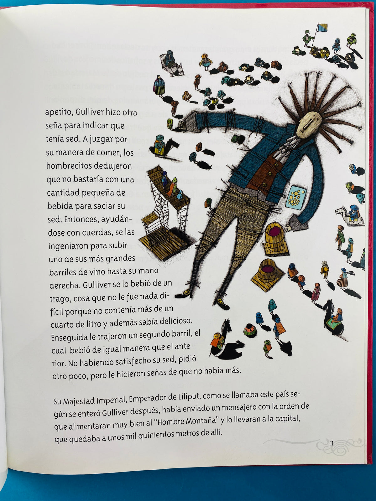 Gulliver en liliput by Jonathan Swift