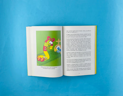 Lucinda de regreso al cielo. La historia de una gusanita que quiso ser mariposa para subir al cielo a conocer a su creador