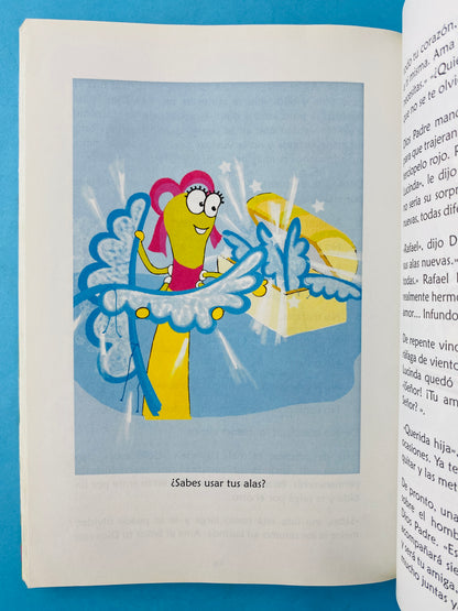 Lucinda de regreso al cielo. La historia de una gusanita que quiso ser mariposa para subir al cielo a conocer a su creador