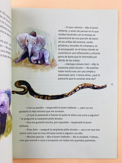 Por qué el elefante tiene la trompa así