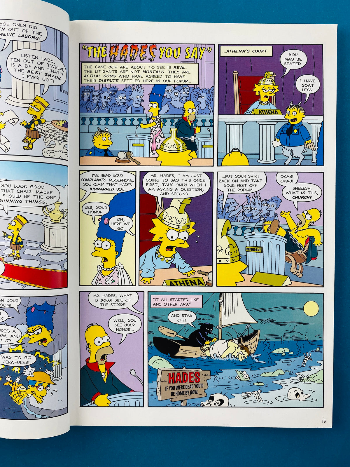 Simpson comics get some fancy book learnin by Varios