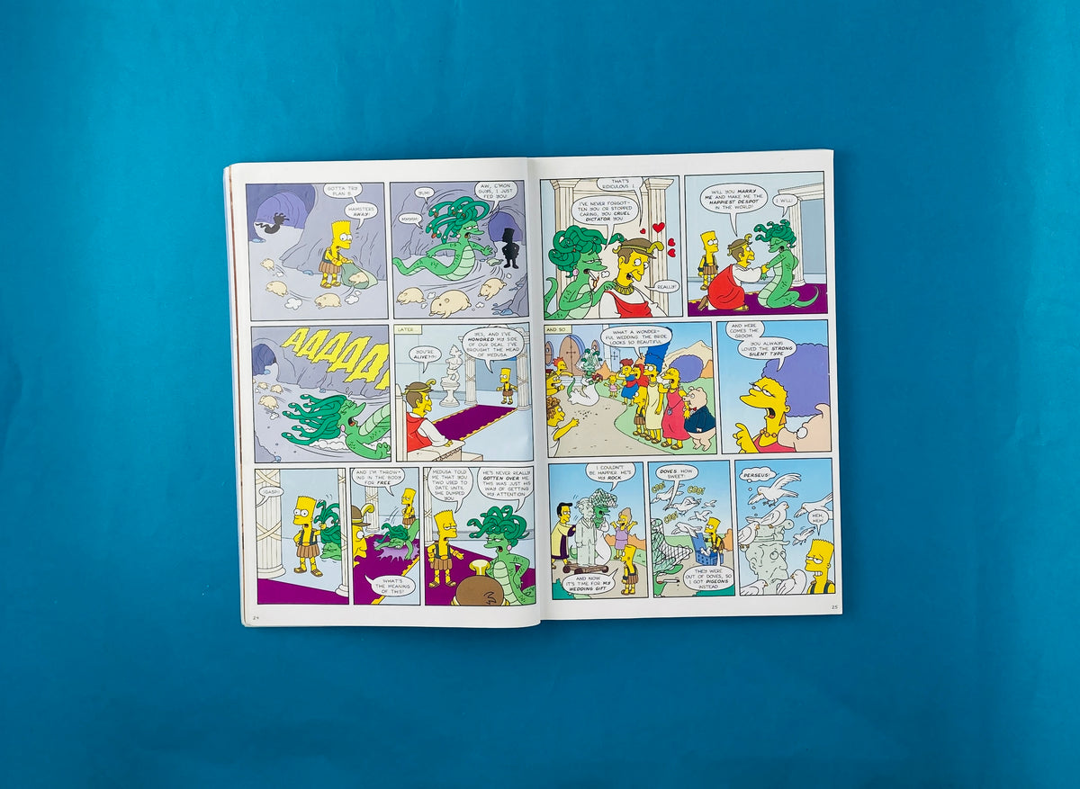 Simpson comics get some fancy book learnin by Varios