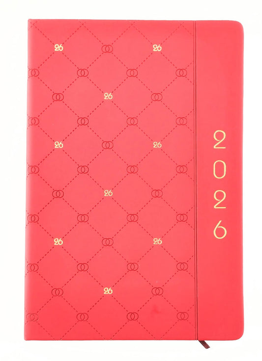 Agenda ejecutiva 2026 Rojo/Dorado by Varios