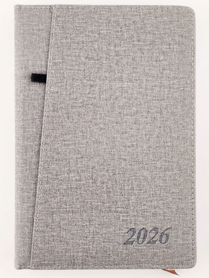 Agenda ejecutiva 2026 Gris con bolsillo by Varios