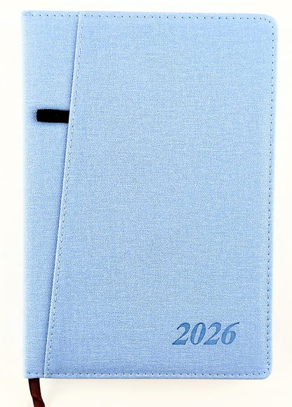 Agenda ejecutiva 2026 Azul claro con bolsillo by Varios