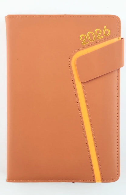 Agenda ejecutiva 2026 Broche Café/Naranja by Varios