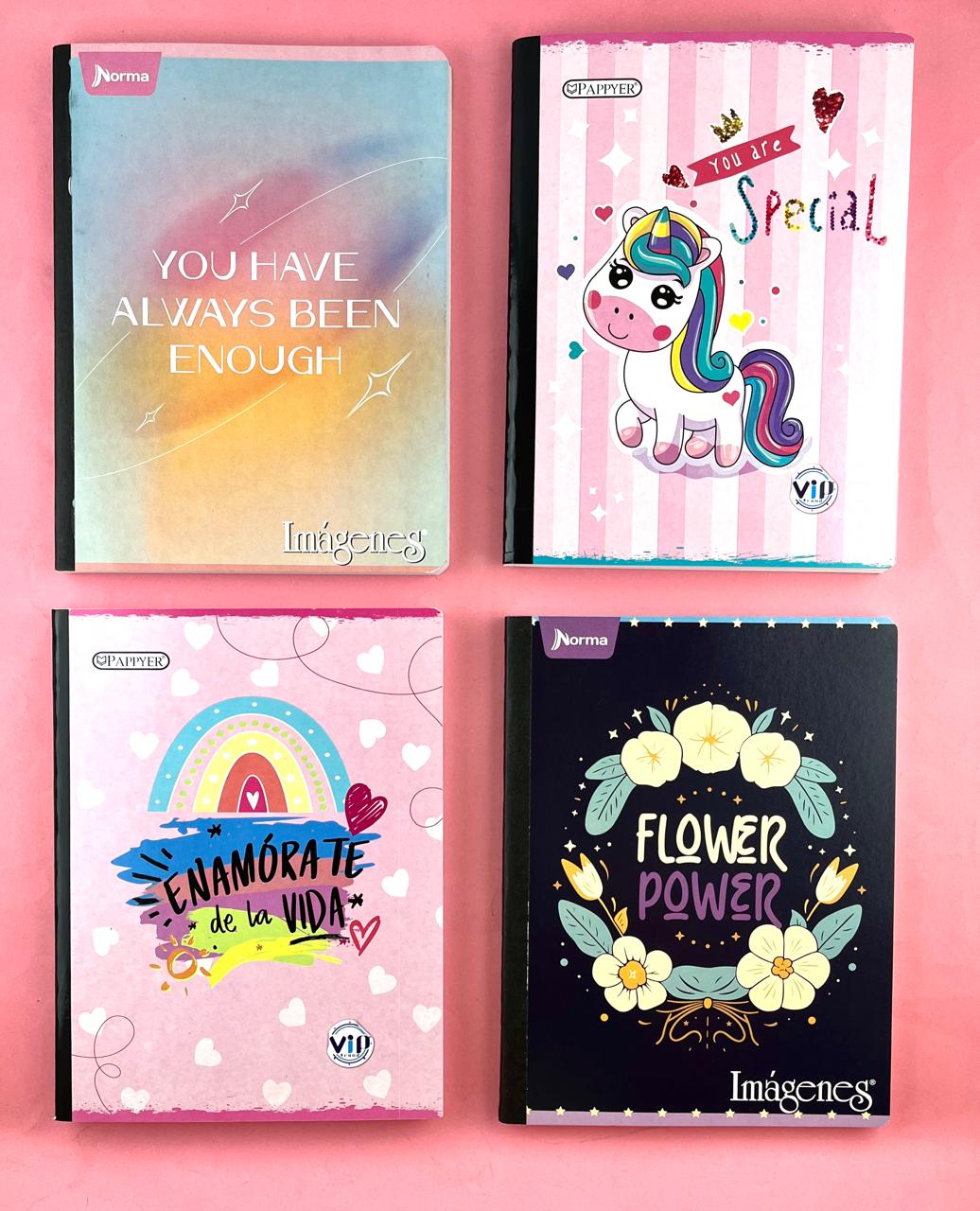 Cuaderno cosido 100 hojas línea gama baja Niña by Imagenes/Qnota/Pappyer