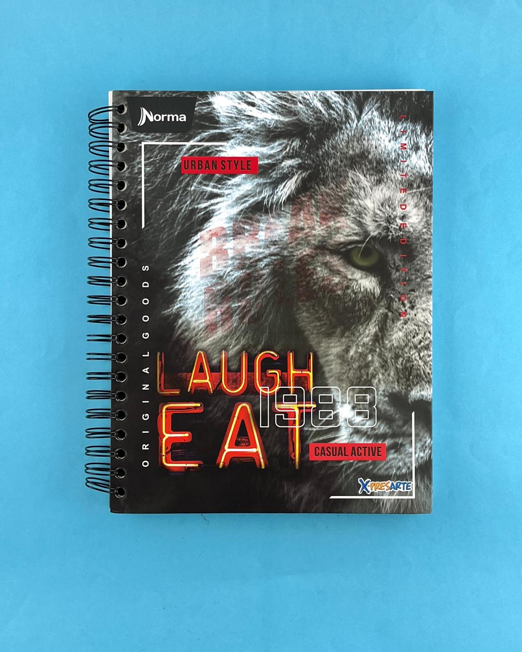 Cuaderno argollado grande cuadriculado pasta dura 5 materias X-presarte hombre by X-presarte