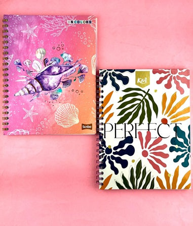 Cuaderno argollado grande 105 cuadriculado pasta dura Mujer Series by Kiut/Incolor