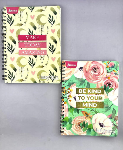 Cuaderno argollado grande 105 Línea corriente económico Mujer