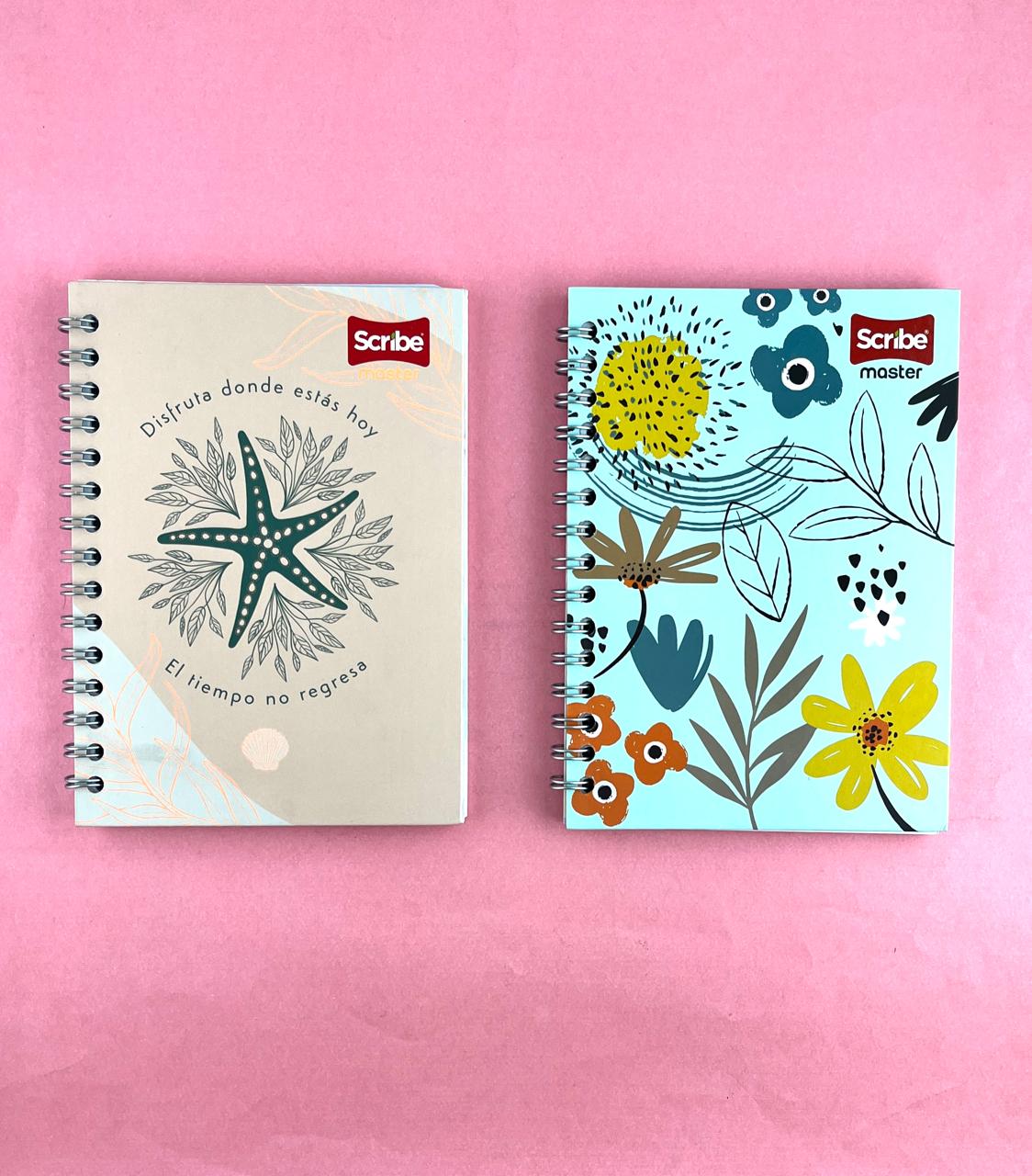 Cuaderno argollado pequeño 85 Línea corriente pasta dura Mujer