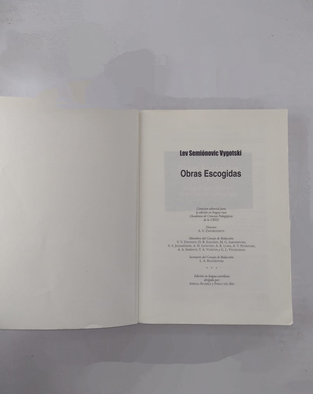 Obras escogidas I  El significado histórico de la crisis de la psicología