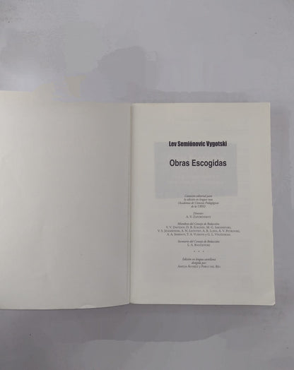 Obras escogidas I  El significado histórico de la crisis de la psicología