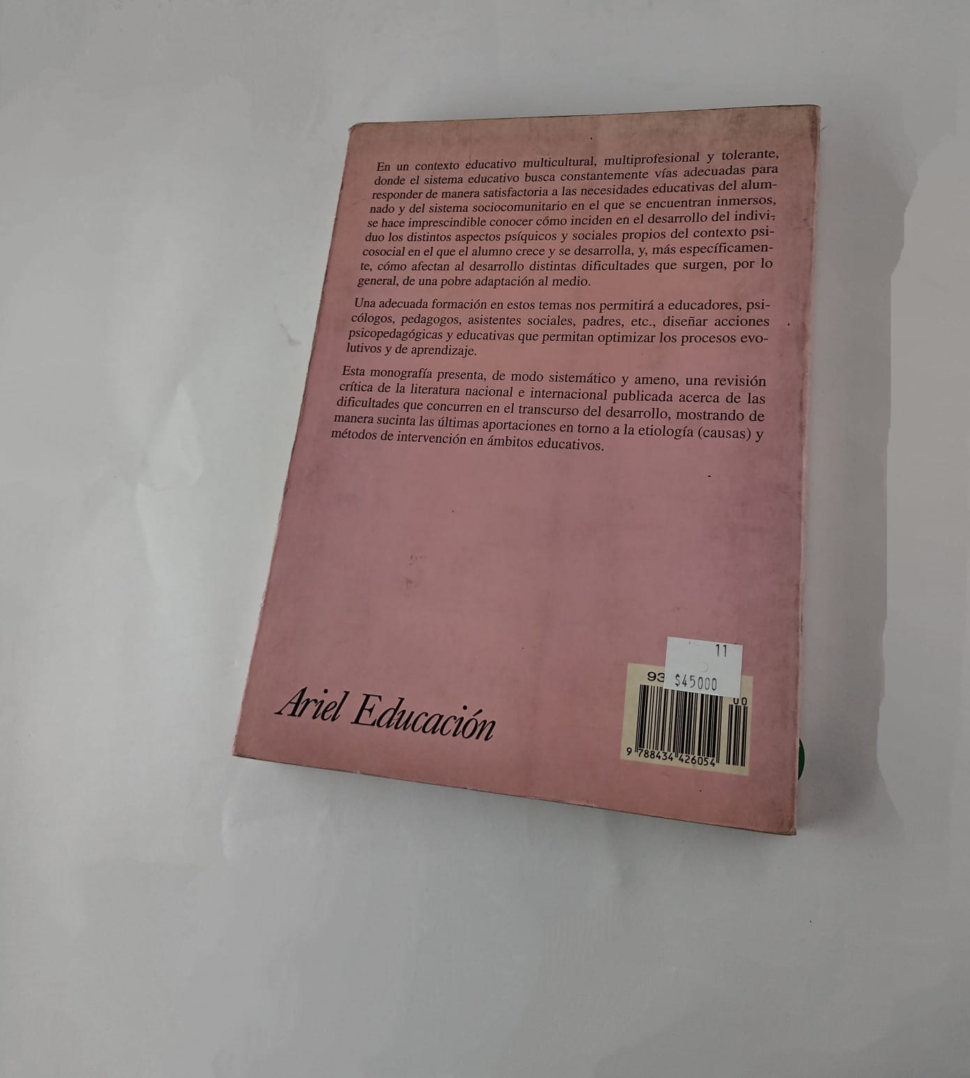 Intervención psicoeducativa en las dificultades del desarrollo